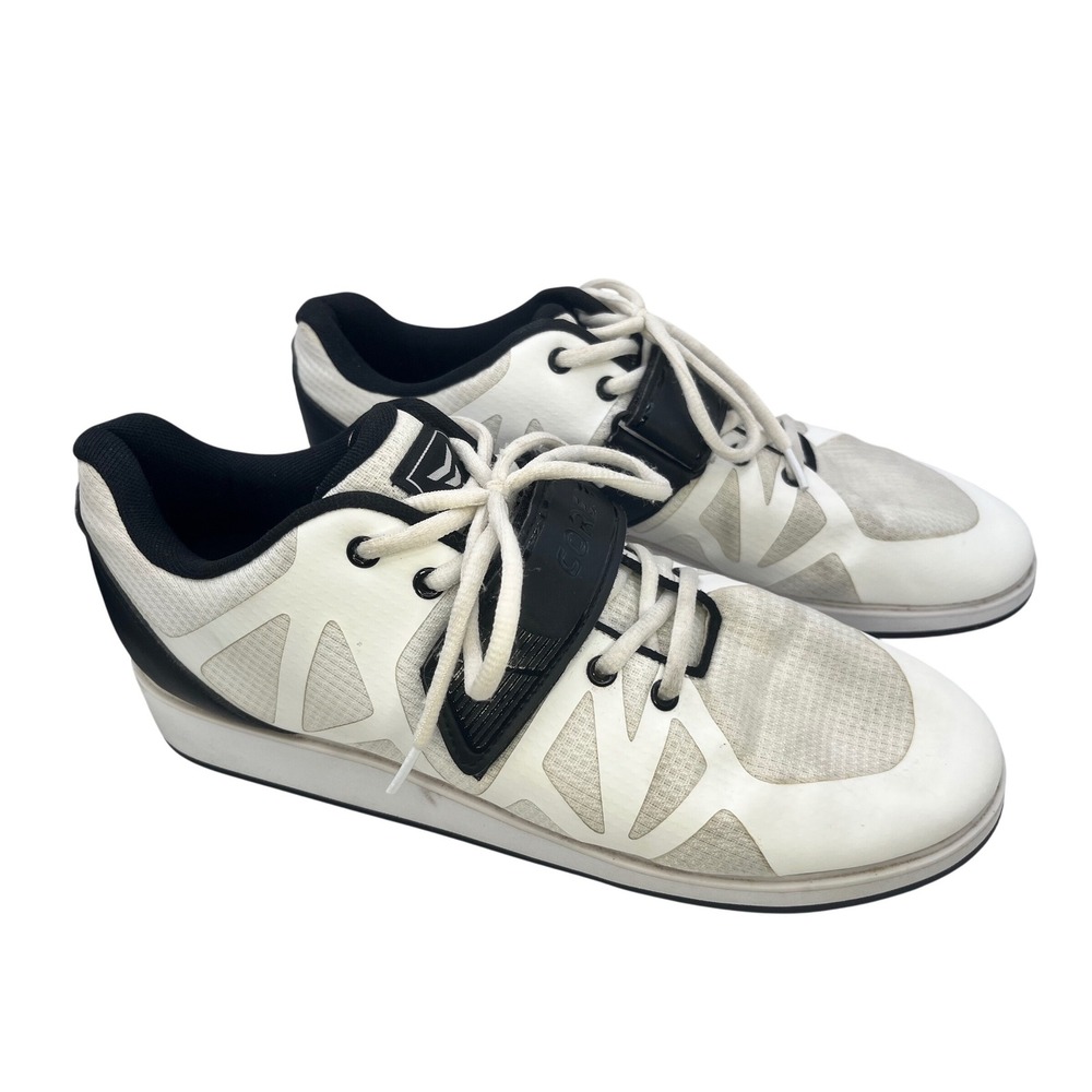 Core Weightlifting Shoes Mens 13 White‎ Powerlifting Squat Training Gym Sneakers